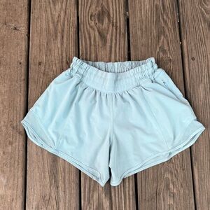 Lululemon Light Blue Hotty Hot Shorts
